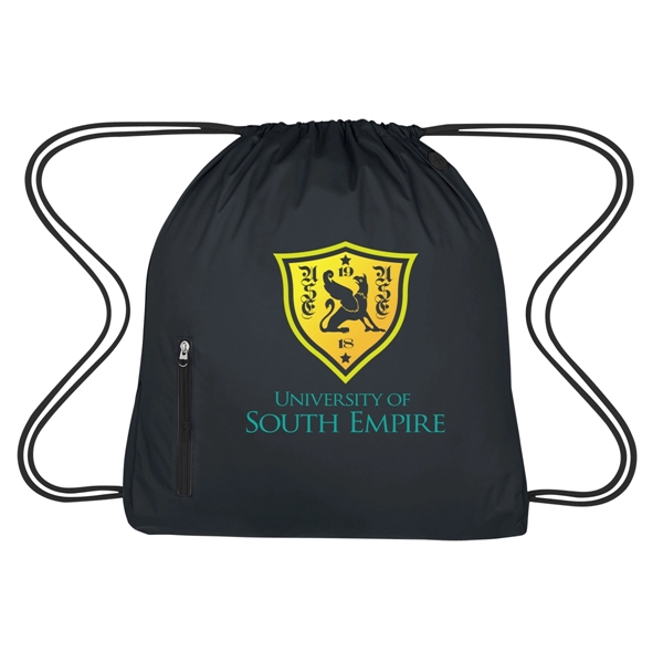 High density pongee nylon material drawstring pack.... from ASI 61125 Hit Promotional Products / Hit®