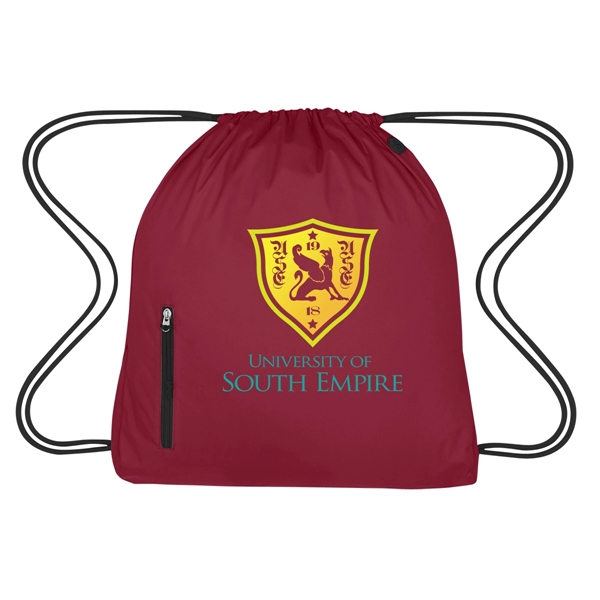 High density pongee nylon material drawstring pack.... from ASI 61125 Hit Promotional Products / Hit®