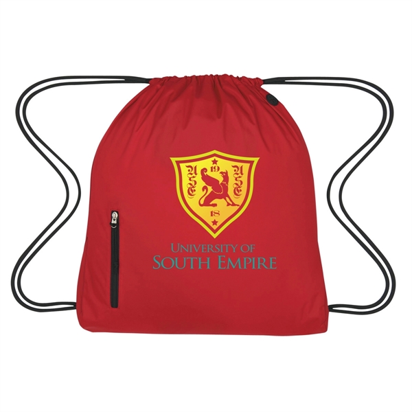 High density pongee nylon material drawstring pack.... from ASI 61125 Hit Promotional Products / Hit®