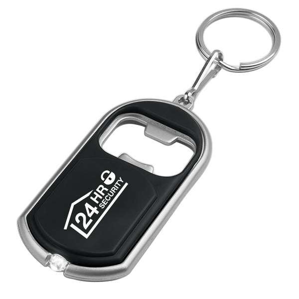 Bottle opener key chain with LED light.... from ASI 61125 Hit Promotional Products / Hit®