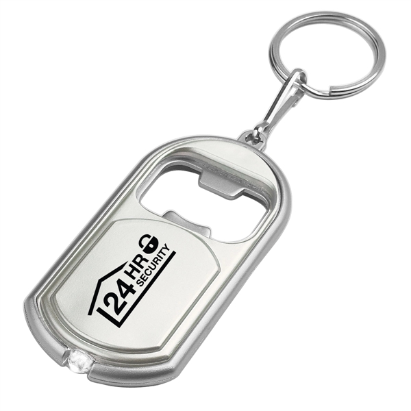 Bottle opener key chain with LED light.... from ASI 61125 Hit Promotional Products / Hit®
