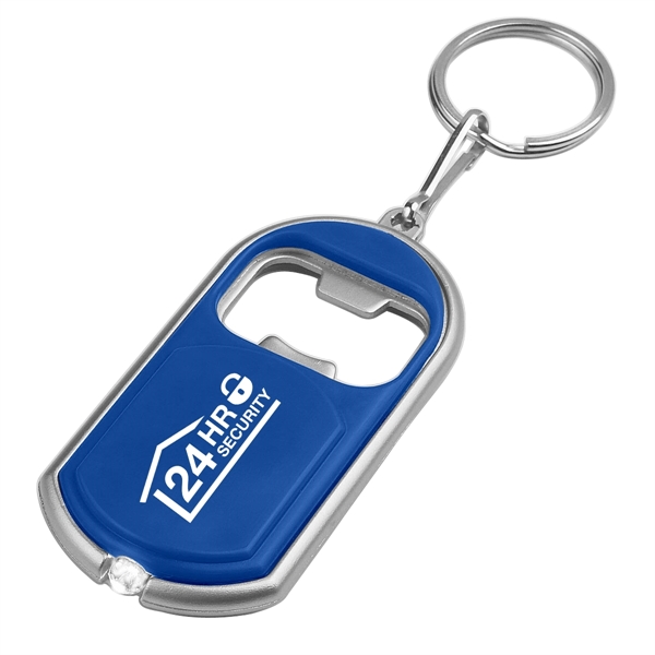Bottle opener key chain with LED light.... from ASI 61125 Hit Promotional Products / Hit®