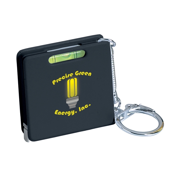 Square level tape measure key tag.... from ASI 61125 Hit Promotional Products / Hit®