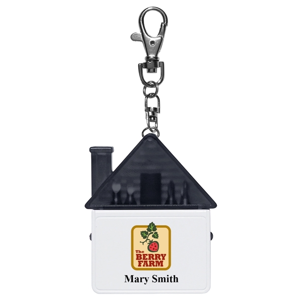 House shape tool kit with magnetic port for accepting bits.... from ASI 61125 Hit Promotional Products / Hit®