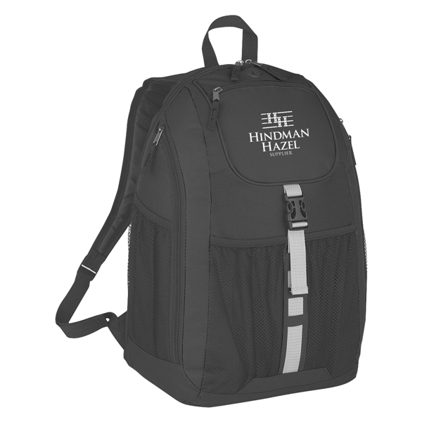 Backpack made of 600 denier polyester with web carrying handle.... from ASI 61125 Hit Promotional Products / Hit®