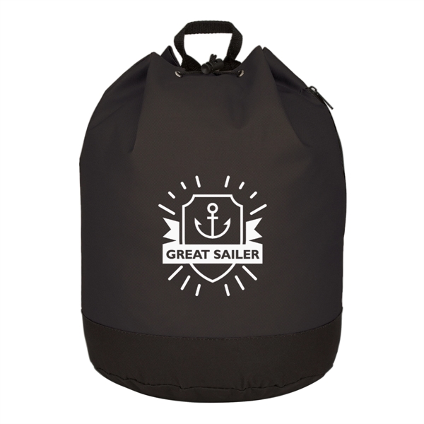 Drawstring tote / backpack with PVC lining and adjustable padded straps.... from ASI 61125 Hit Promotional Products / Hit®