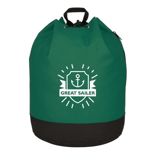 Drawstring tote / backpack with PVC lining and adjustable padded straps.... from ASI 61125 Hit Promotional Products / Hit®