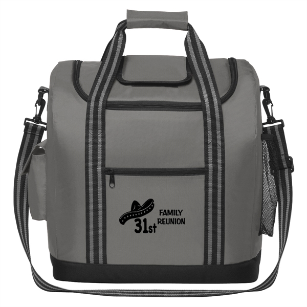 Insulated cooler bag with easy access top compartment.... from ASI 61125 Hit Promotional Products / Hit®