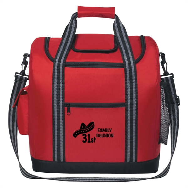 Insulated cooler bag with easy access top compartment.... from ASI 61125 Hit Promotional Products / Hit®
