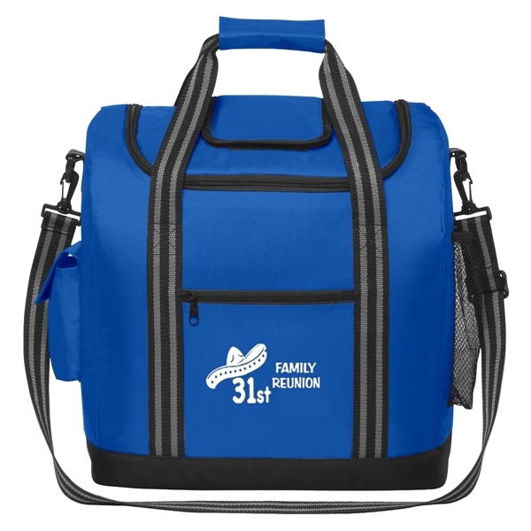 Insulated cooler bag with easy access top compartment.... from ASI 61125 Hit Promotional Products / Hit®