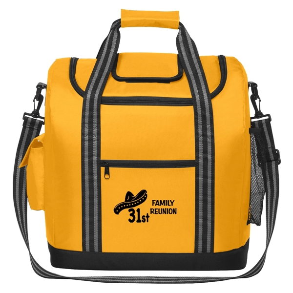 Insulated cooler bag with easy access top compartment.... from ASI 61125 Hit Promotional Products / Hit®