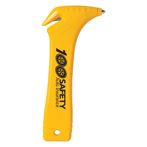 Auto safety tool with steel pointed head to shatter glass easily.... from ASI 61125 Hit Promotional Products / Hit®