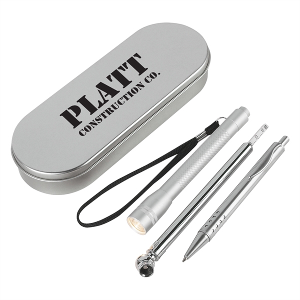 3 in 1 Emergency tool set with flashlight, tire gauge and... from ASI 61125 Hit Promotional Products / Hit®