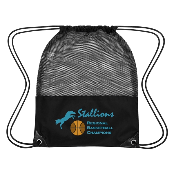 Drawstring mesh sports pack made of 210 denier nylon.... from ASI 61125 Hit Promotional Products / Hit®