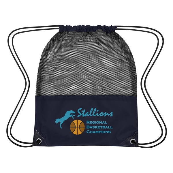 Drawstring mesh sports pack made of 210 denier nylon.... from ASI 61125 Hit Promotional Products / Hit®