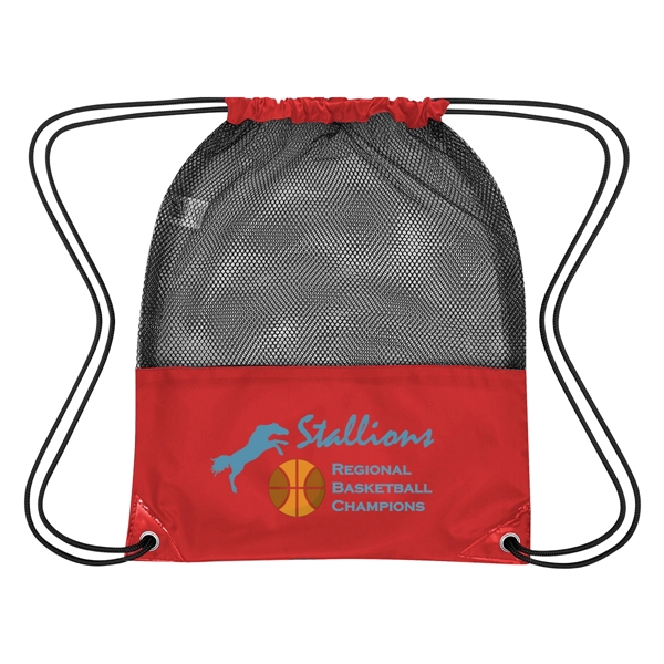 Drawstring mesh sports pack made of 210 denier nylon.... from ASI 61125 Hit Promotional Products / Hit®