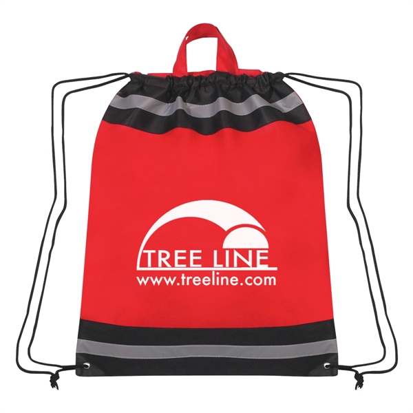 Drawstring reflective sports pack with carrying handles.... from ASI 61125 Hit Promotional Products / Hit®