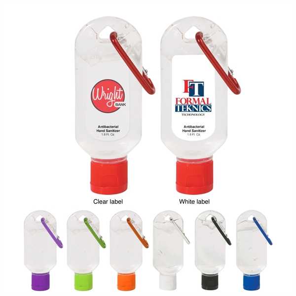 1.7 oz. Hand Sanitizer with Carabiner.  Lightly Scented.... from ASI 61125 Hit Promotional Products / Hit®