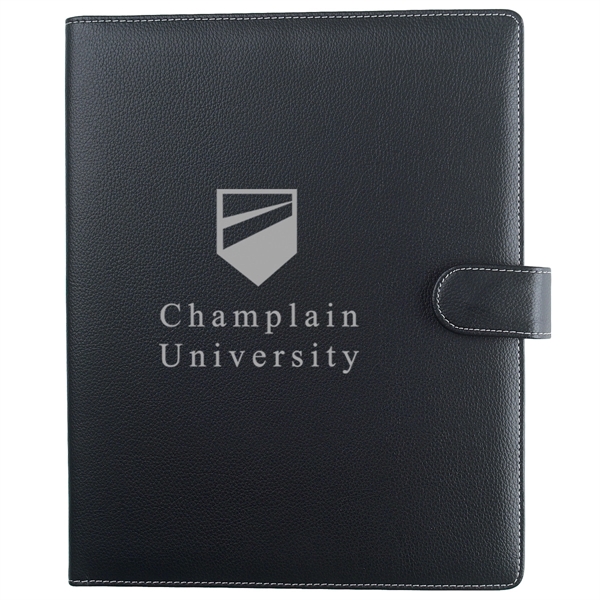 Pebble grain 8 1/2" x 11" portfolio with elastic pen loop.... from ASI 61125 Hit Promotional Products / Hit®