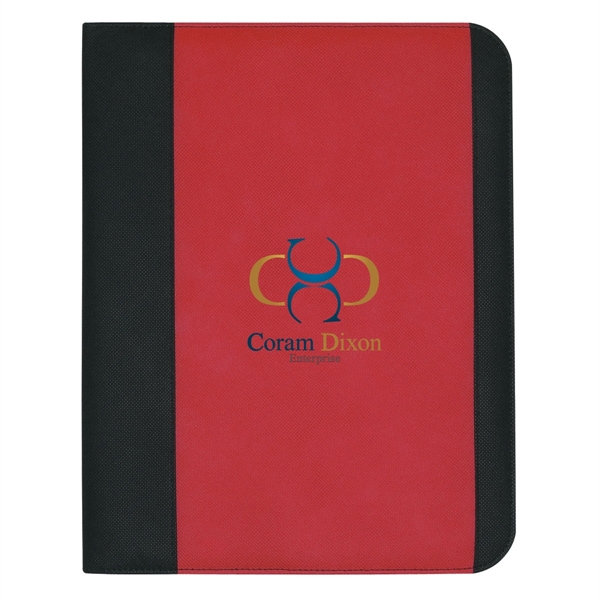 Non woven large padfolio with 8 1/2" x 11" writing pad... from ASI 61125 Hit Promotional Products / Hit®