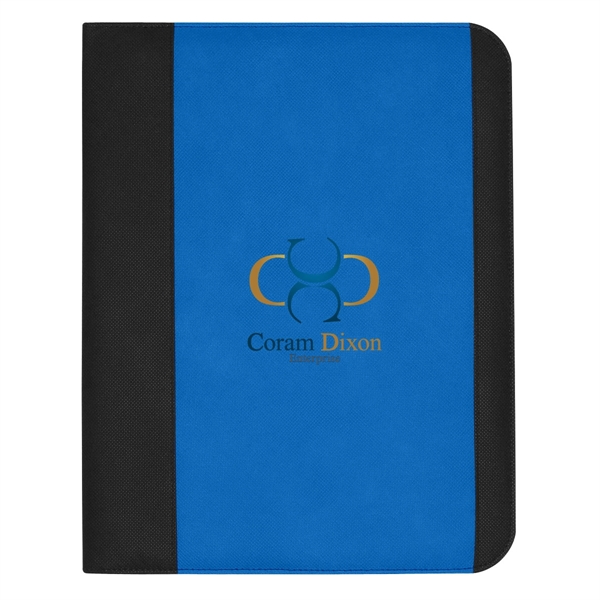 Non woven large padfolio with 8 1/2" x 11" writing pad... from ASI 61125 Hit Promotional Products / Hit®