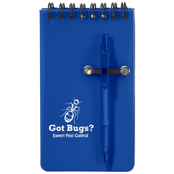 Spiral jotter, 50 page lined notebook and pen.... from ASI 61125 Hit Promotional Products / Hit®