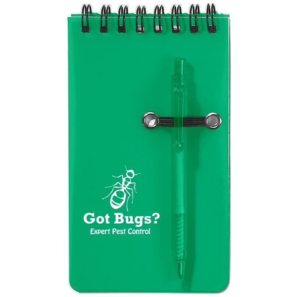 Spiral jotter, 50 page lined notebook and pen.... from ASI 61125 Hit Promotional Products / Hit®