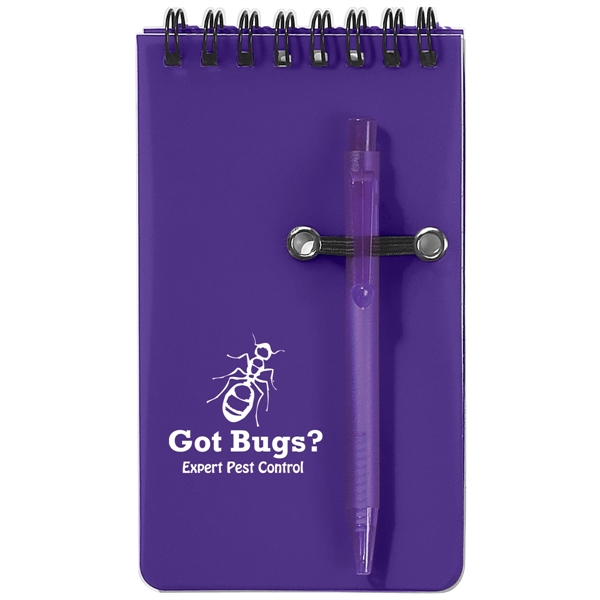 Spiral jotter, 50 page lined notebook and pen.... from ASI 61125 Hit Promotional Products / Hit®