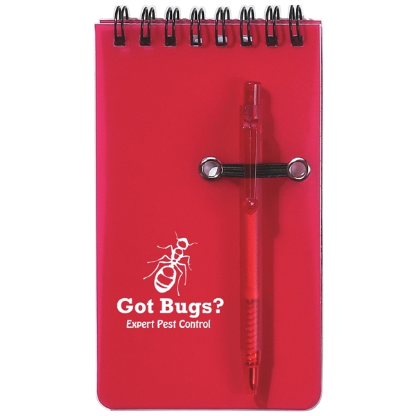 Spiral jotter, 50 page lined notebook and pen.... from ASI 61125 Hit Promotional Products / Hit®
