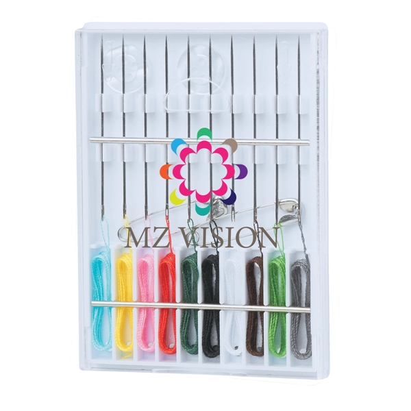 Sewing kit with clear top and white base.... from ASI 61125 Hit Promotional Products / Hit®