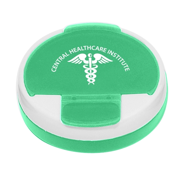 Round pill holder.... from ASI 61125 Hit Promotional Products / Hit®