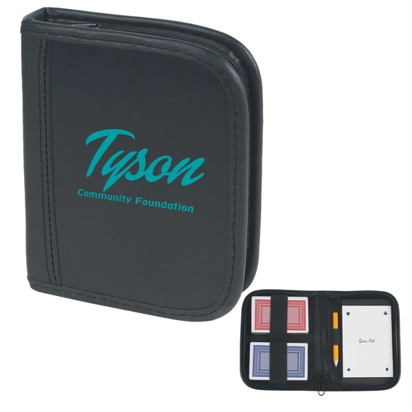 Playing card set with zippered closure.... from ASI 61125 Hit Promotional Products / Hit®
