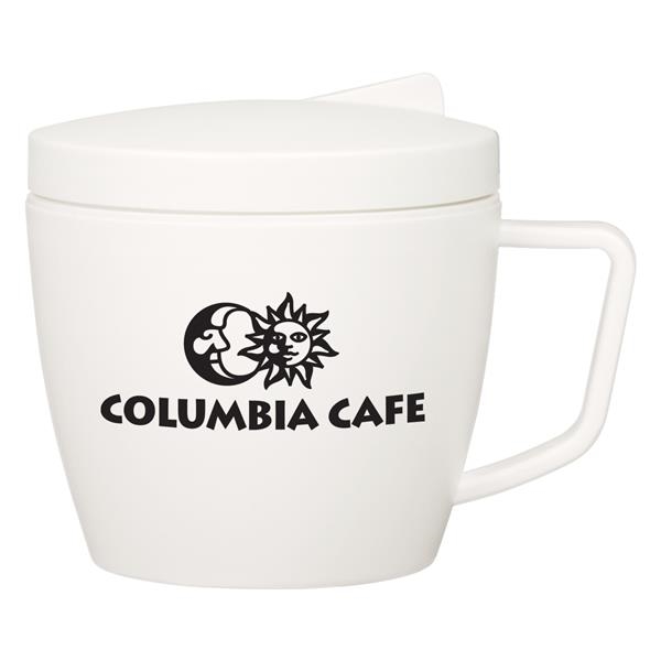 14 oz. Thermal Mug with Spoon and Fork Set keeps food... from ASI 61125 Hit Promotional Products / Hit®