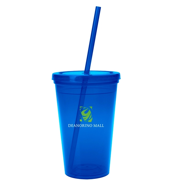 16 Oz. Sunsplash Double Wall Tumbler. Made With Up To 25%... from ASI 61125 Hit Promotional Products / Hit®