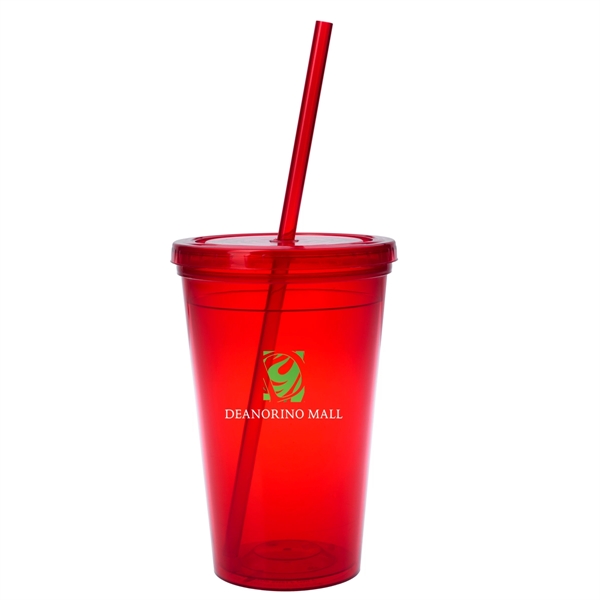 16 Oz. Sunsplash Double Wall Tumbler. Made With Up To 25%... from ASI 61125 Hit Promotional Products / Hit®