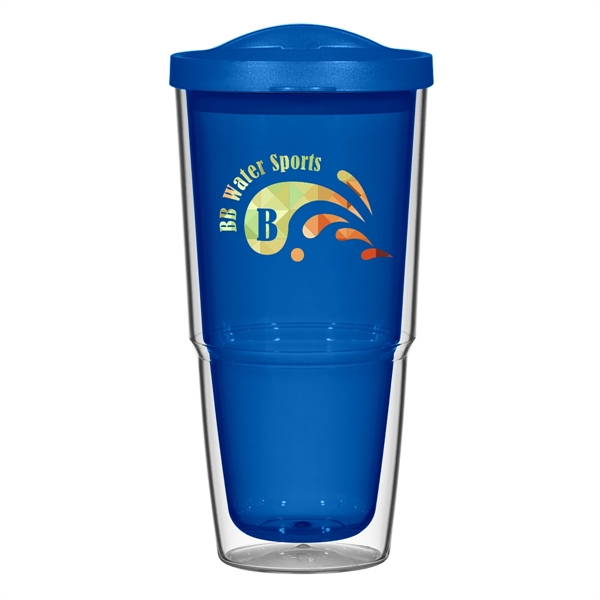 24 Oz. Biggie Tumbler With Lid. Double Wall Construction For Insulation... from ASI 61125 Hit Promotional Products / Hit®