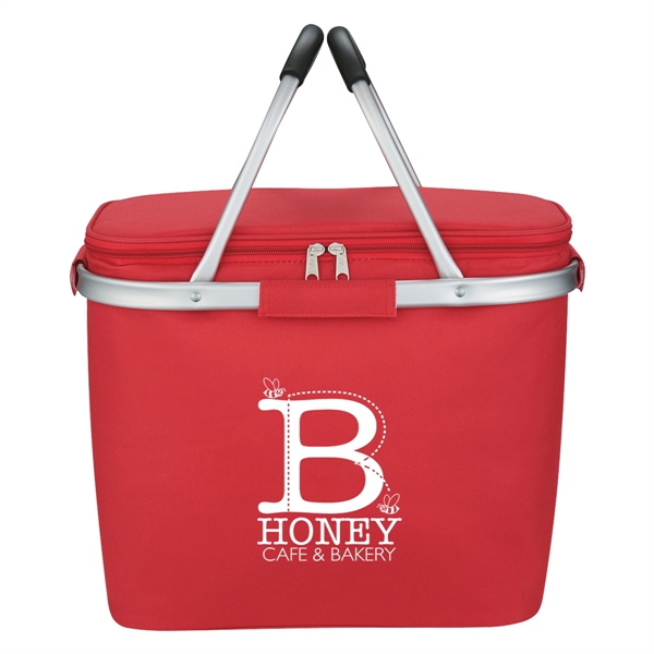 Picnic Fun Collapsible Kooler Basket. Made of 600 Denier Polyester. PEVA... from ASI 61125 Hit Promotional Products / Hit®