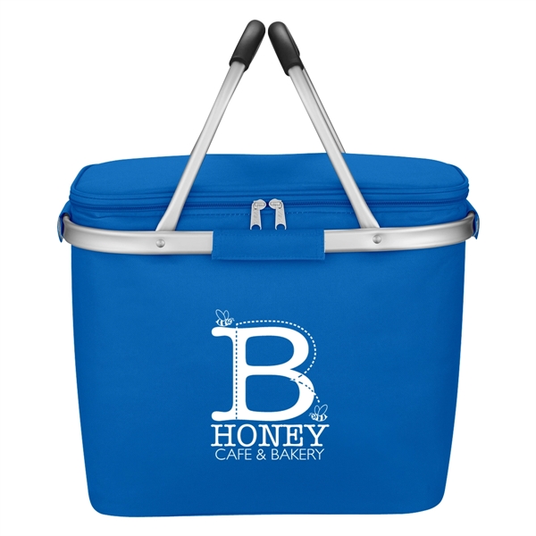 Picnic Fun Collapsible Kooler Basket. Made of 600 Denier Polyester. PEVA... from ASI 61125 Hit Promotional Products / Hit®