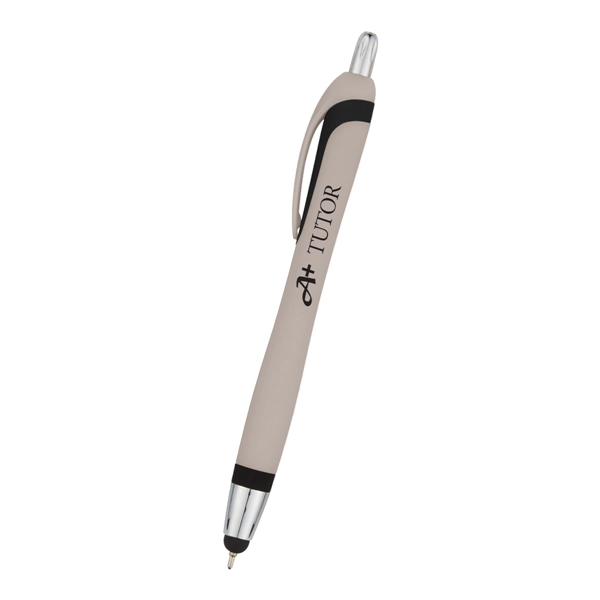 Ava Sleek Write Pen with Stylus.  Plunger Action. Push Down... from ASI 61125 Hit Promotional Products