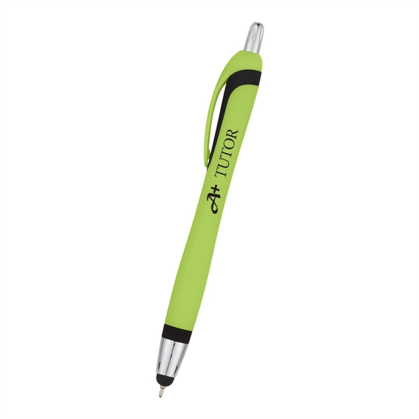 Ava Sleek Write Pen with Stylus.  Plunger Action. Push Down... from ASI 61125 Hit Promotional Products