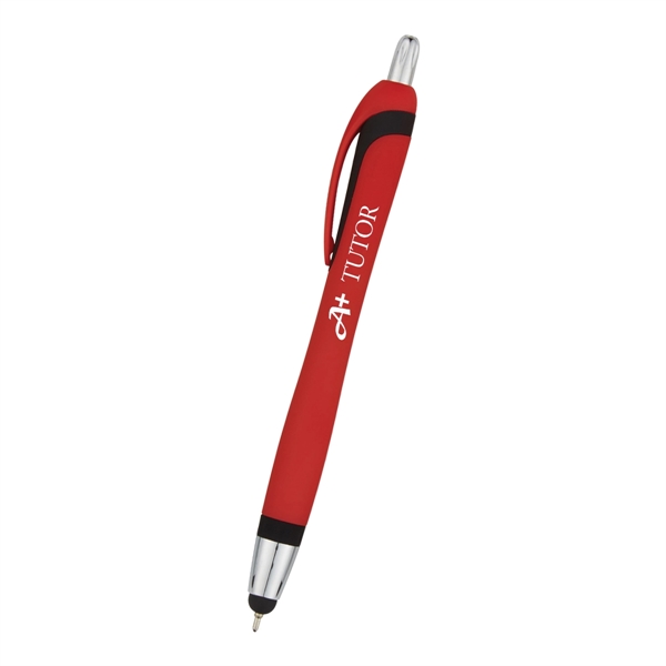 Ava Sleek Write Pen with Stylus.  Plunger Action. Push Down... from ASI 61125 Hit Promotional Products