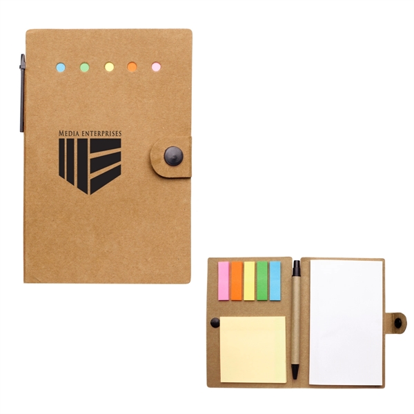 Small Snap Notebook with Desk Essentials.  Matching Pen has Paper... from ASI 61125 Hit Promotional Products / Hit®