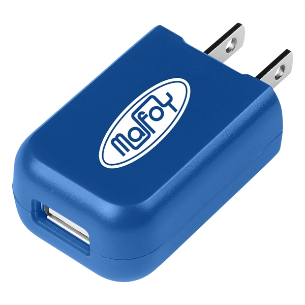 Rectangular UL Listed USB A/C Adapter charges fast and efficiently at... from ASI 61125 Hit Promotional Products / Hit®