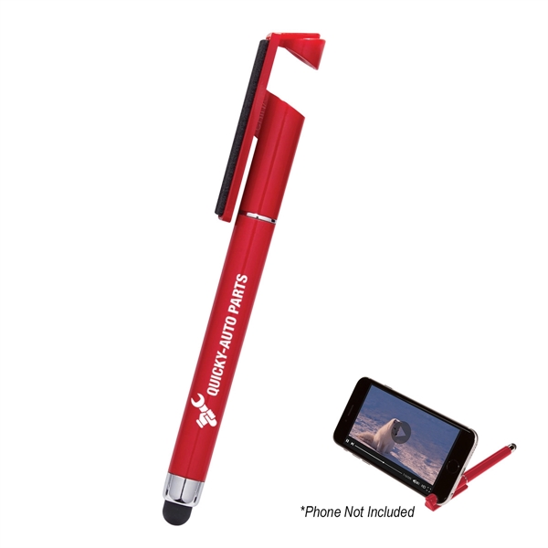 Stylus Pen with Phone Stand and Screen Cleaner... from ASI 61125 Hit Promotional Products / Hit®