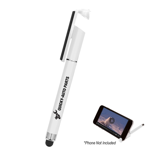 Stylus Pen with Phone Stand and Screen Cleaner... from ASI 61125 Hit Promotional Products / Hit®