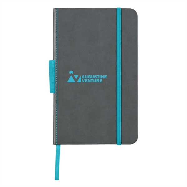 80 page lined 5" x 8" notebook with leatherette cover, matching... from ASI 61125 Hit Promotional Products / Hit®