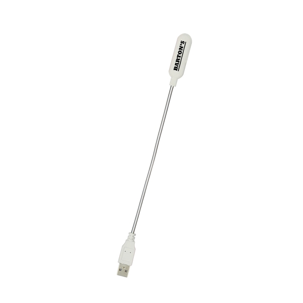 USB Flexi-Light.  Extra Bright White LED Light.  Bendable Cable.... from ASI 61125 Hit Promotional Products / Hit®