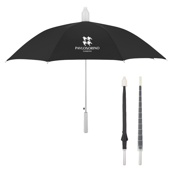 Automatic open umbrella with plastic collapsible cover.... from ASI 61125 Hit Promotional Products / Hit®