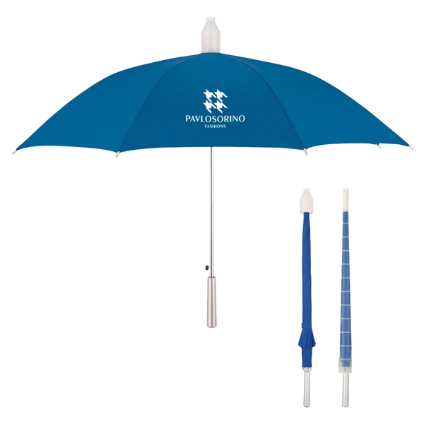 Automatic open umbrella with plastic collapsible cover.... from ASI 61125 Hit Promotional Products / Hit®