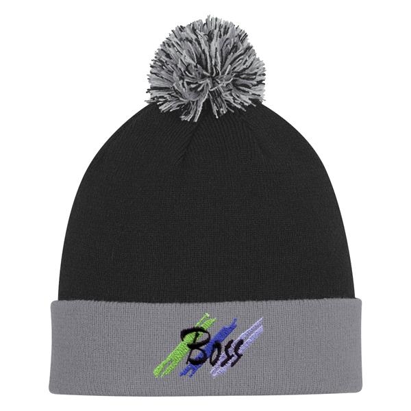 Knit Pom Beanie With Cuff... from ASI 61125 Hit Promotional Products / Hit®